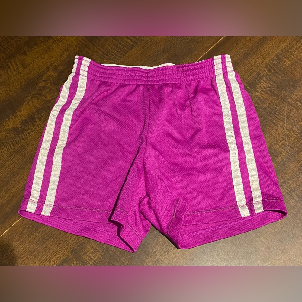Purple athletic shorts